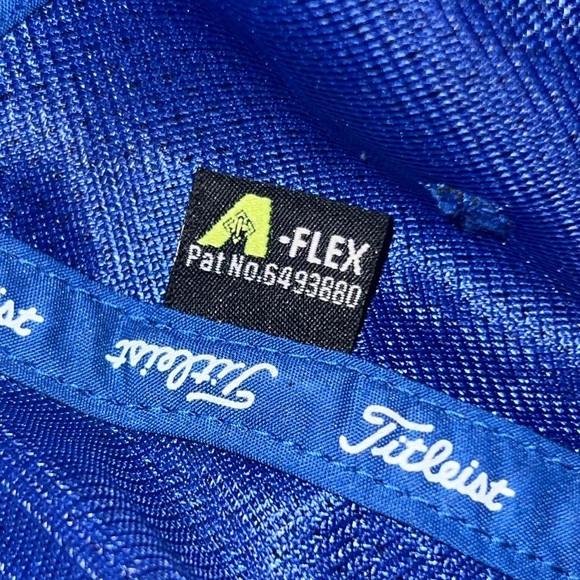 Titleist Pro V1 FootJoy Royal Blue White lettering fitted sports cap 🧢 golf hat - Picture 8 of 8